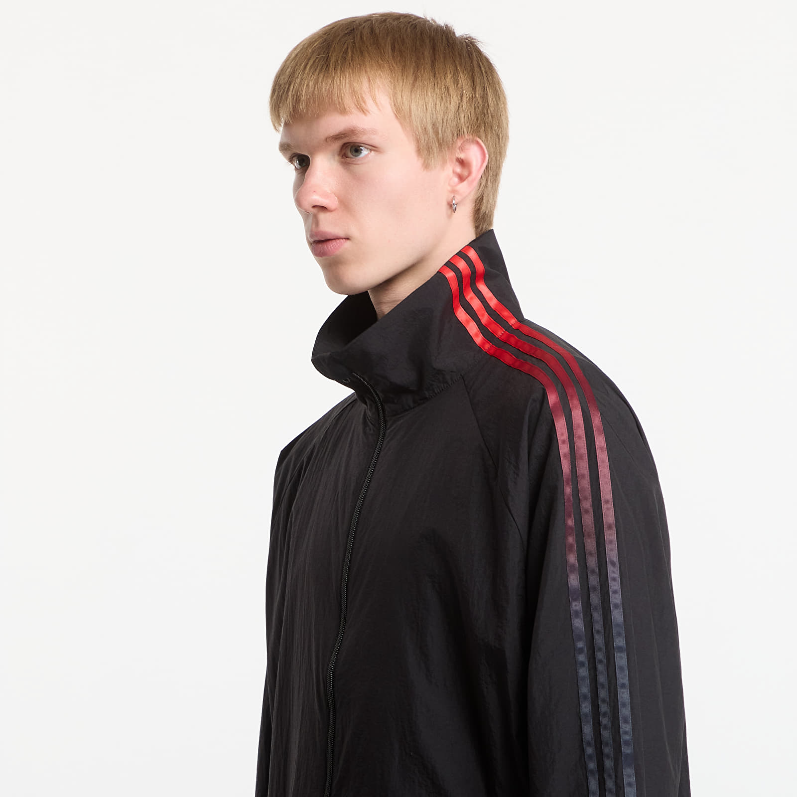 Men's jackets Y-3 Gradient 3 Stripes Nylon Track Top Black