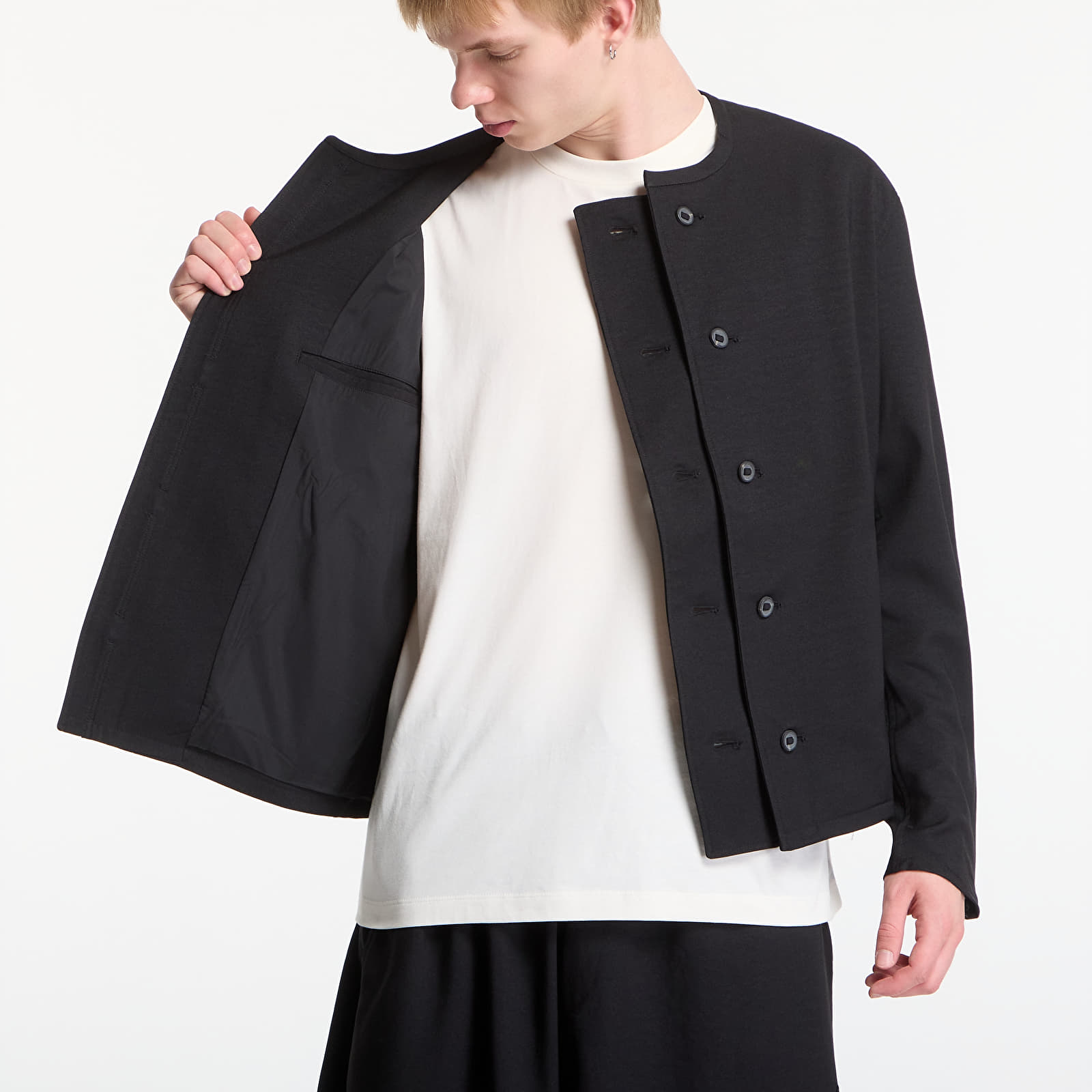Men's jackets Y-3 Sport Uniform Adaptive Collarless Blouson Black