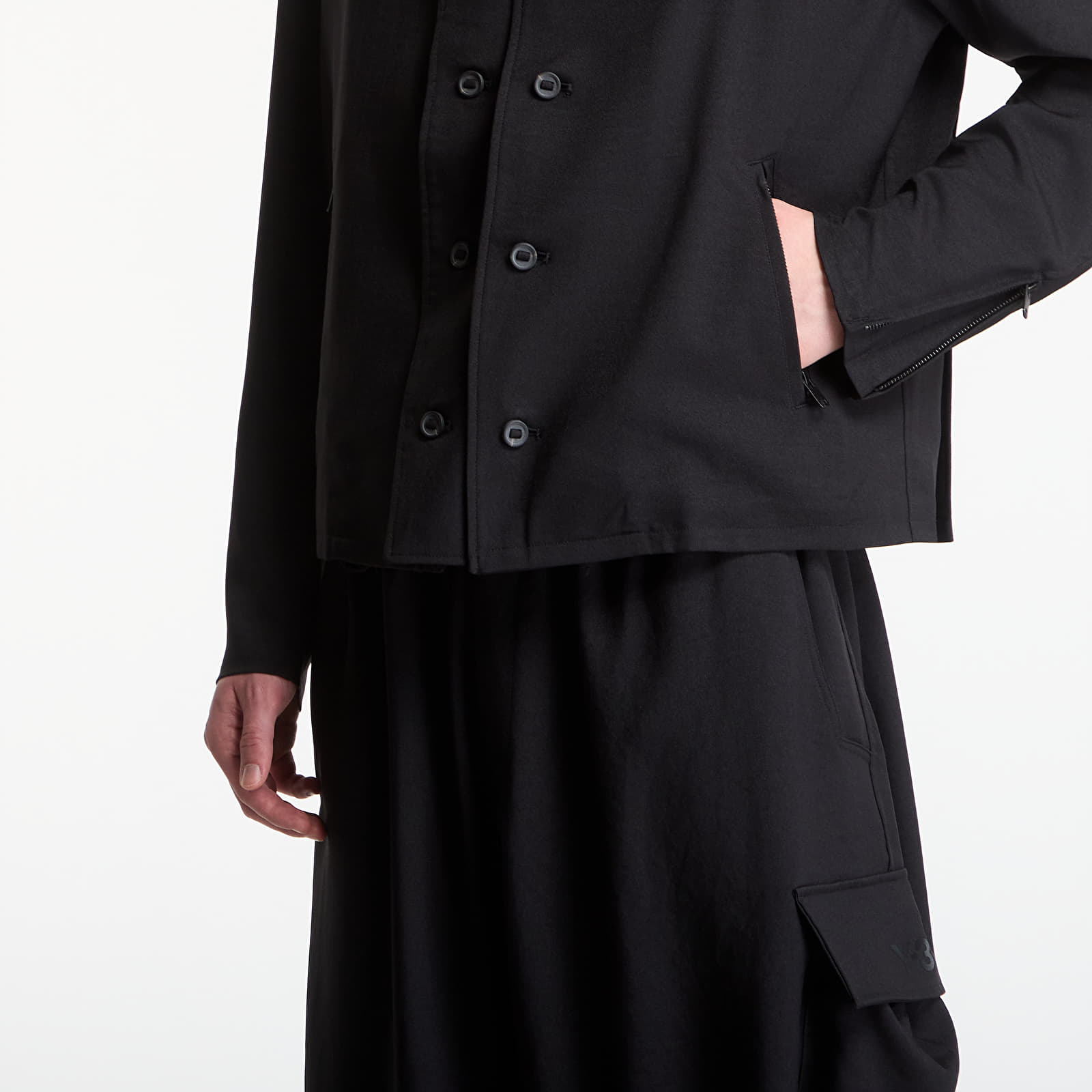Men's jackets Y-3 Sport Uniform Adaptive Collarless Blouson Black