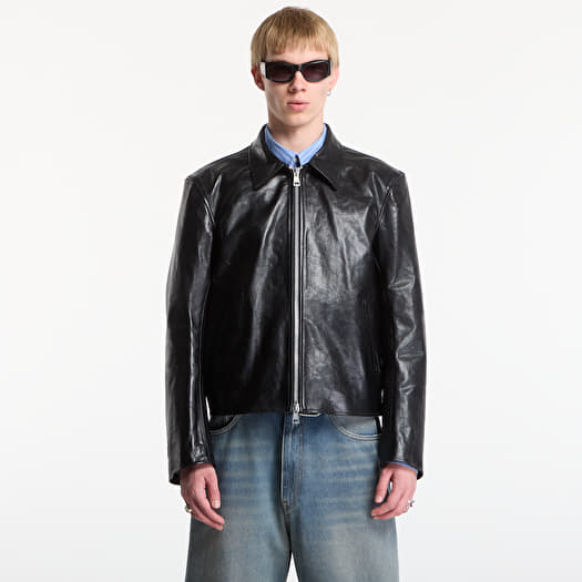 Chaqueta OUR LEGACY Mini Jacket Top Dyed Black Leather