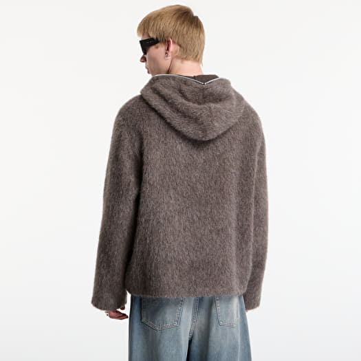 OUR LEGACY Full Zip Hood Mole Grey Hairy Wool | Footshop