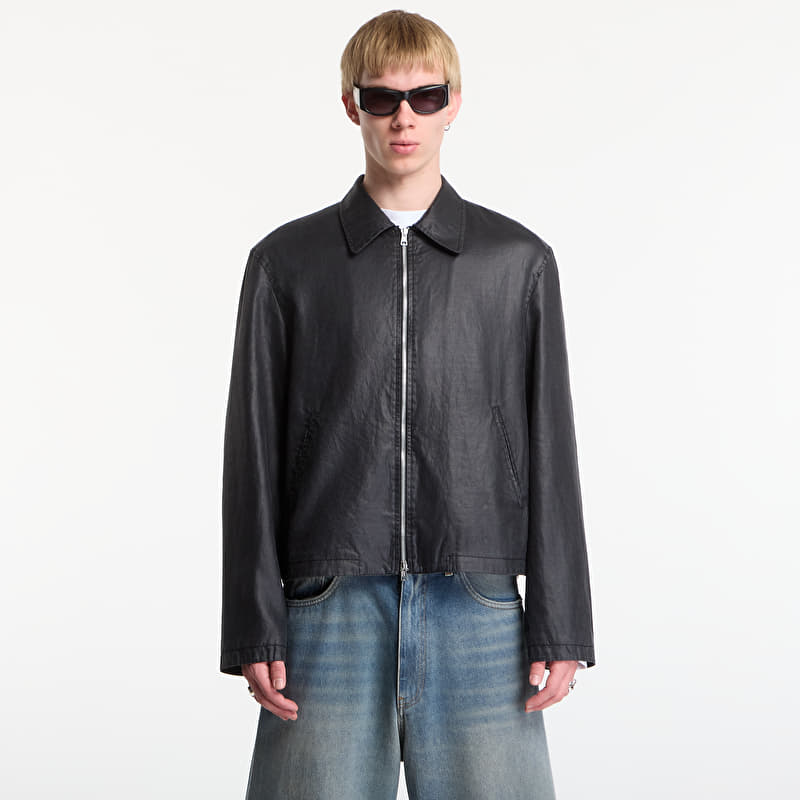 OUR LEGACY Mini Jacket Worker Lacquer Black Mirror Tencel