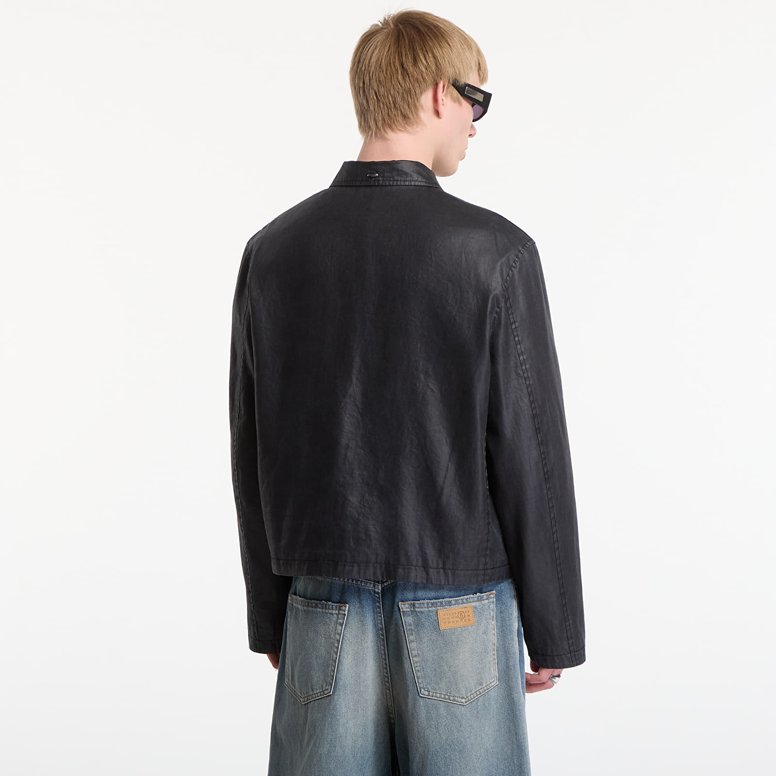 Куртки OUR LEGACY Mini Jacket Worker Lacquer Black Mirror Tencel