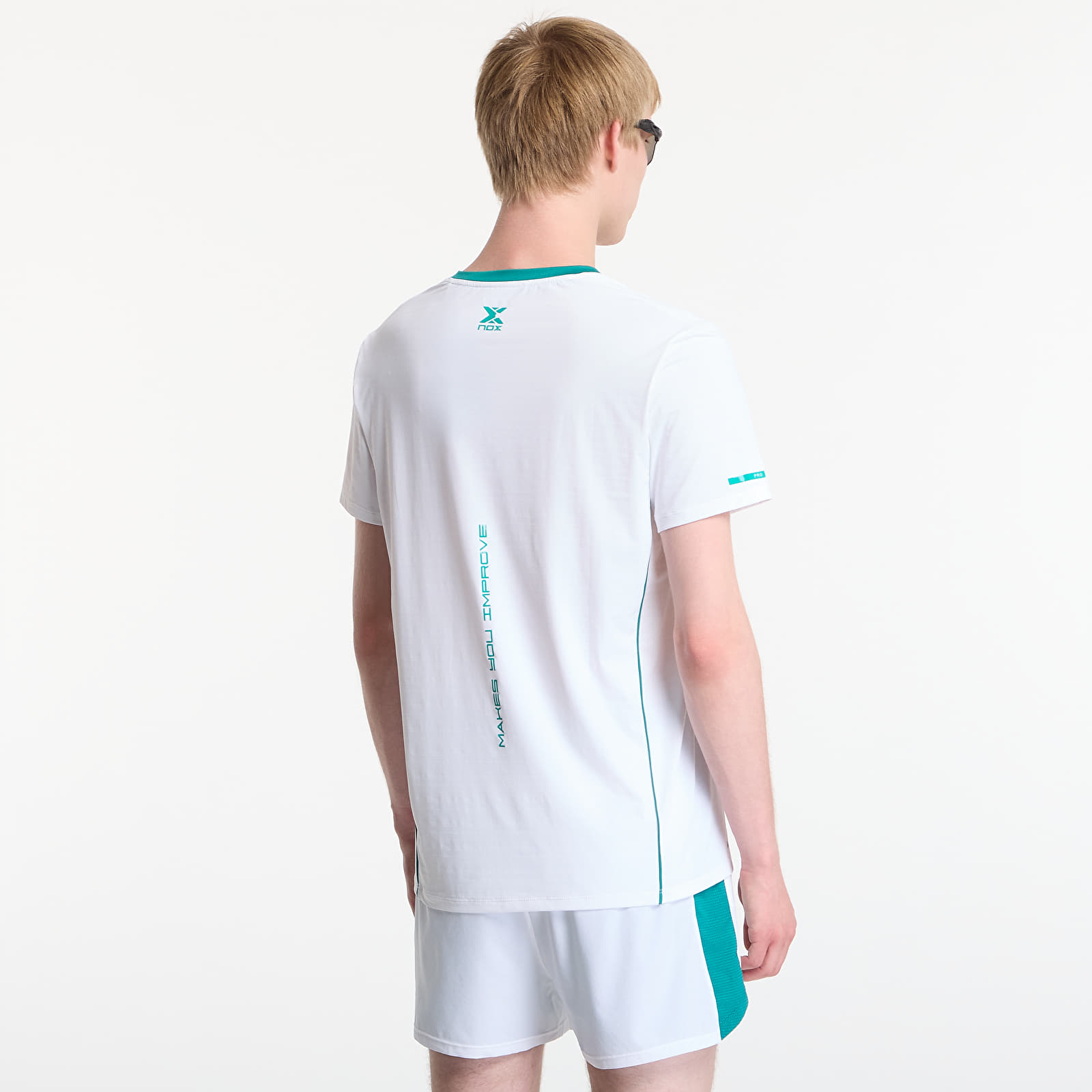 T-shirts  Nox Pro T-Shirt White/ Ivy Green