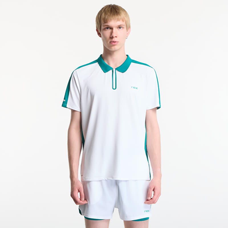 T-skjorte Nox Pro Polo White/ Ivy Green