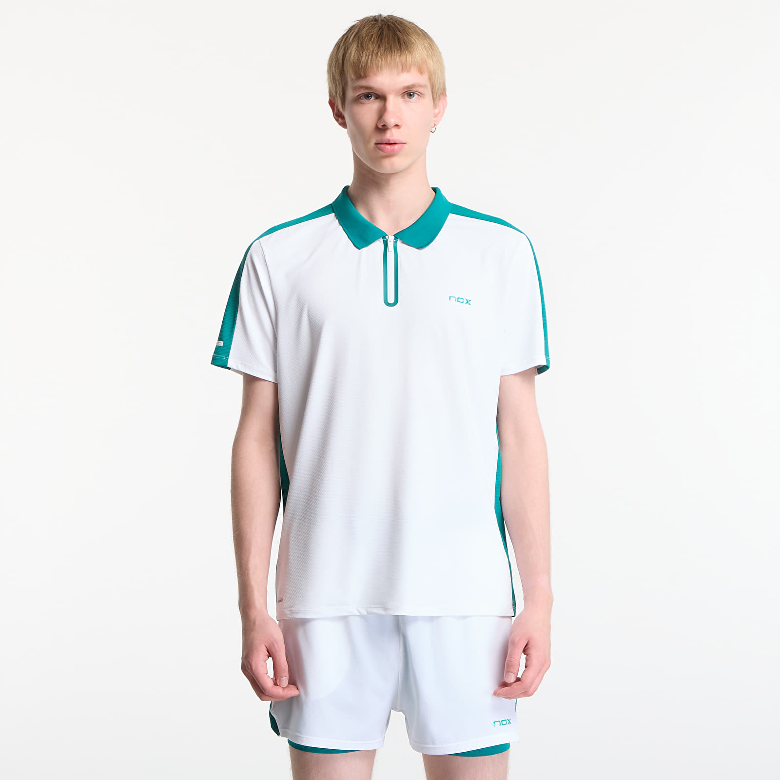 Тениски Nox Pro Polo White/ Ivy Green
