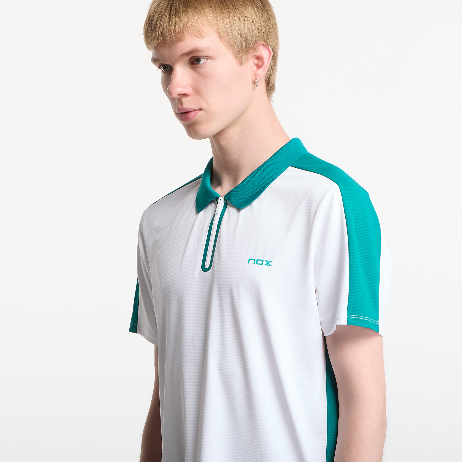 Тениски Nox Pro Polo White/ Ivy Green