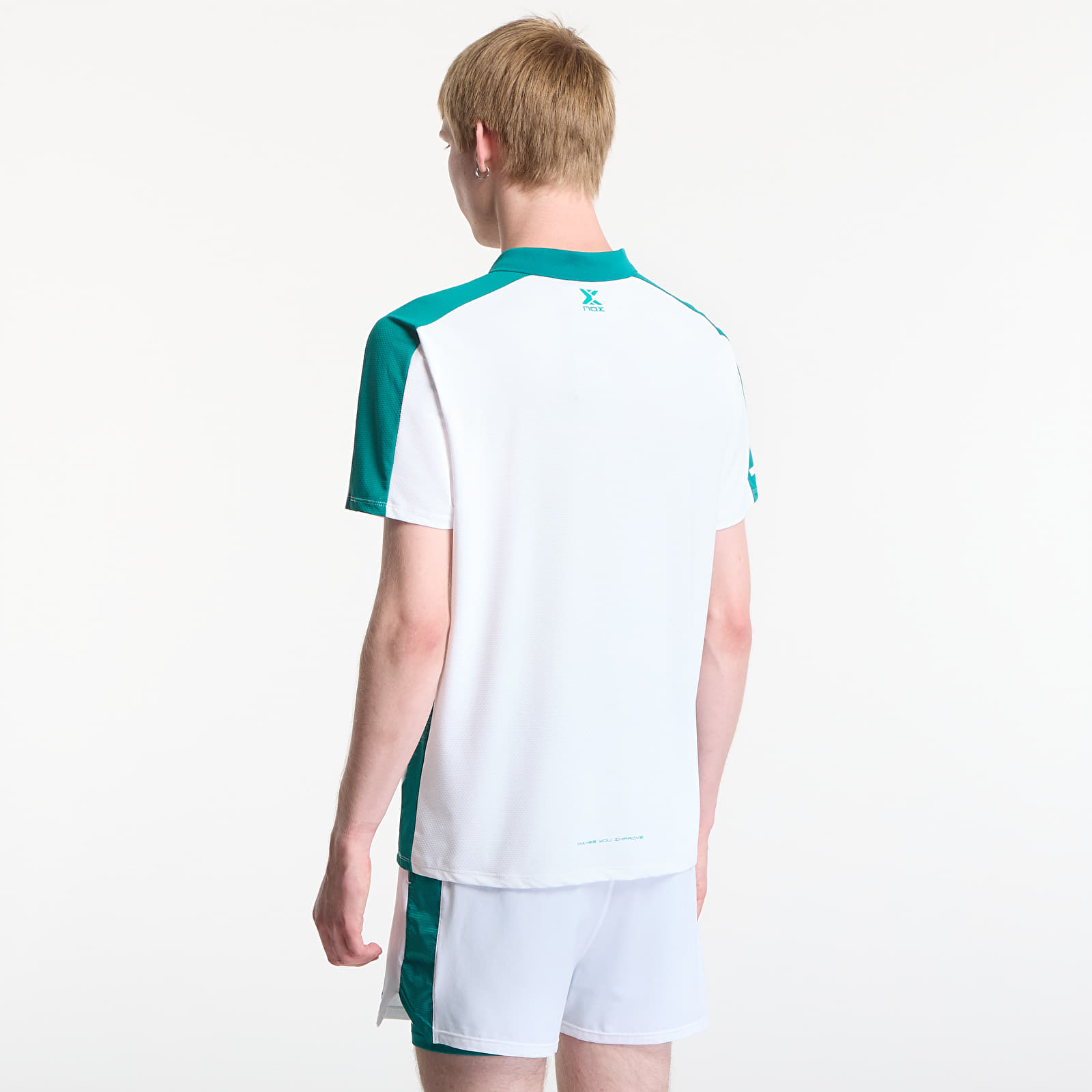 Тениски Nox Pro Polo White/ Ivy Green