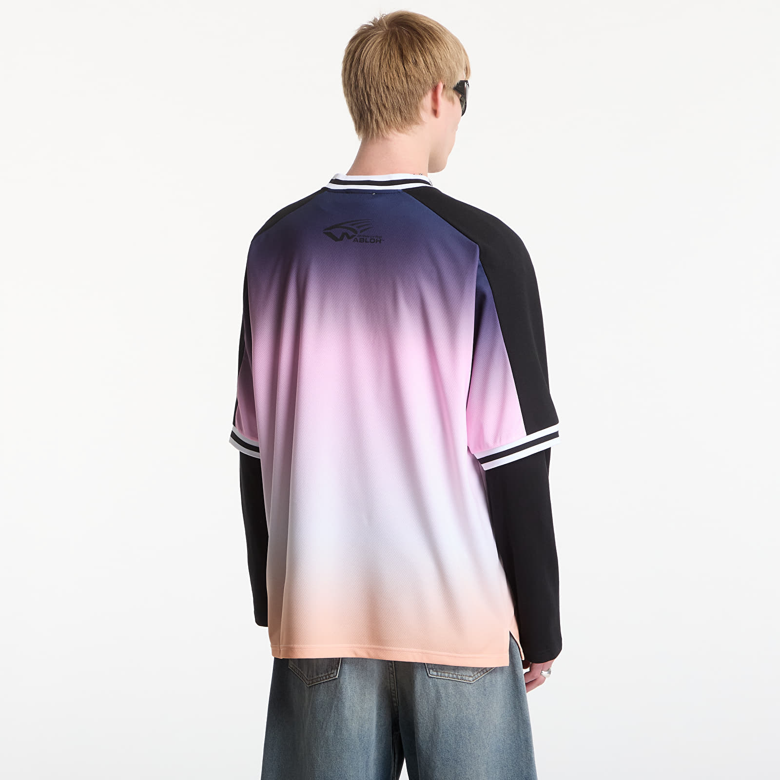 T-shirts Off-White Degradè Soccer Tee UNISEX Bellini Black