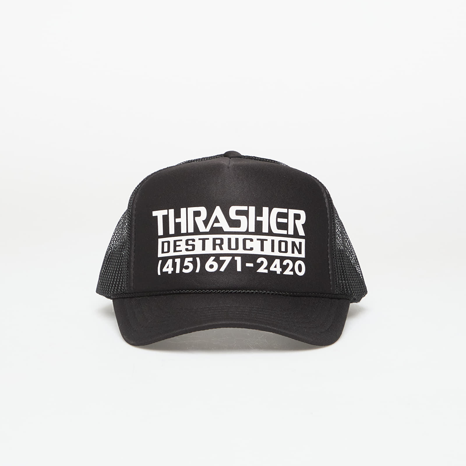 Caps Thrasher Destruction Trucker Black