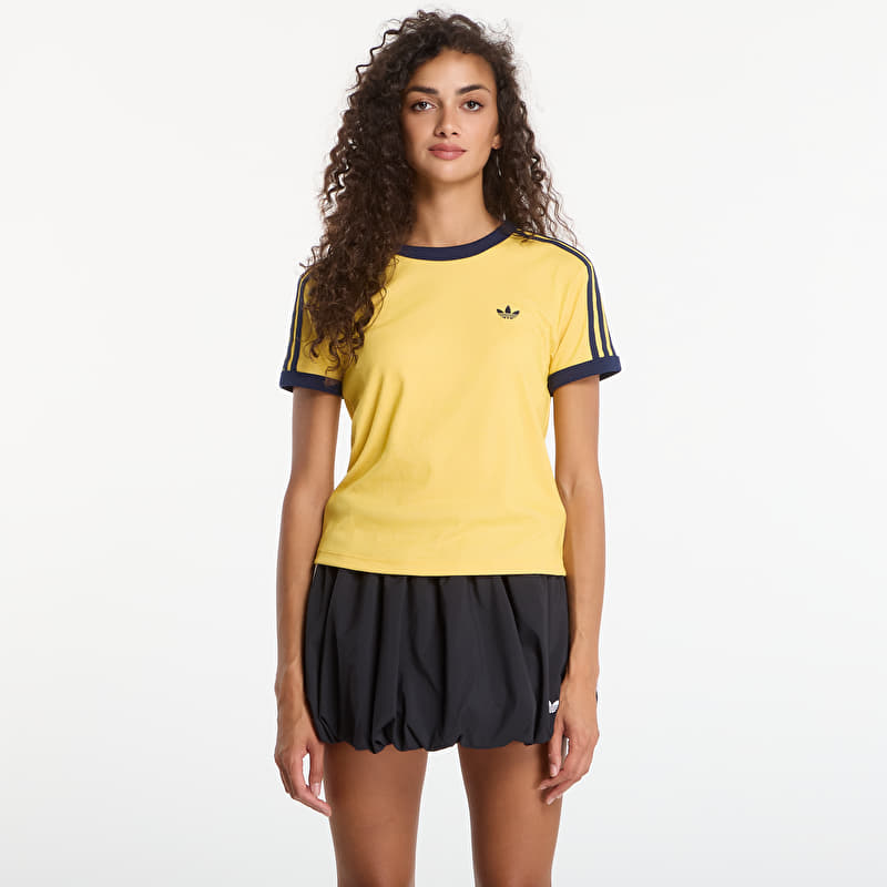 Maglietta adidas Heather 3-Stripes Cali T-Shirt Warm Vanilla/ Bold Gold/ Night Indigo
