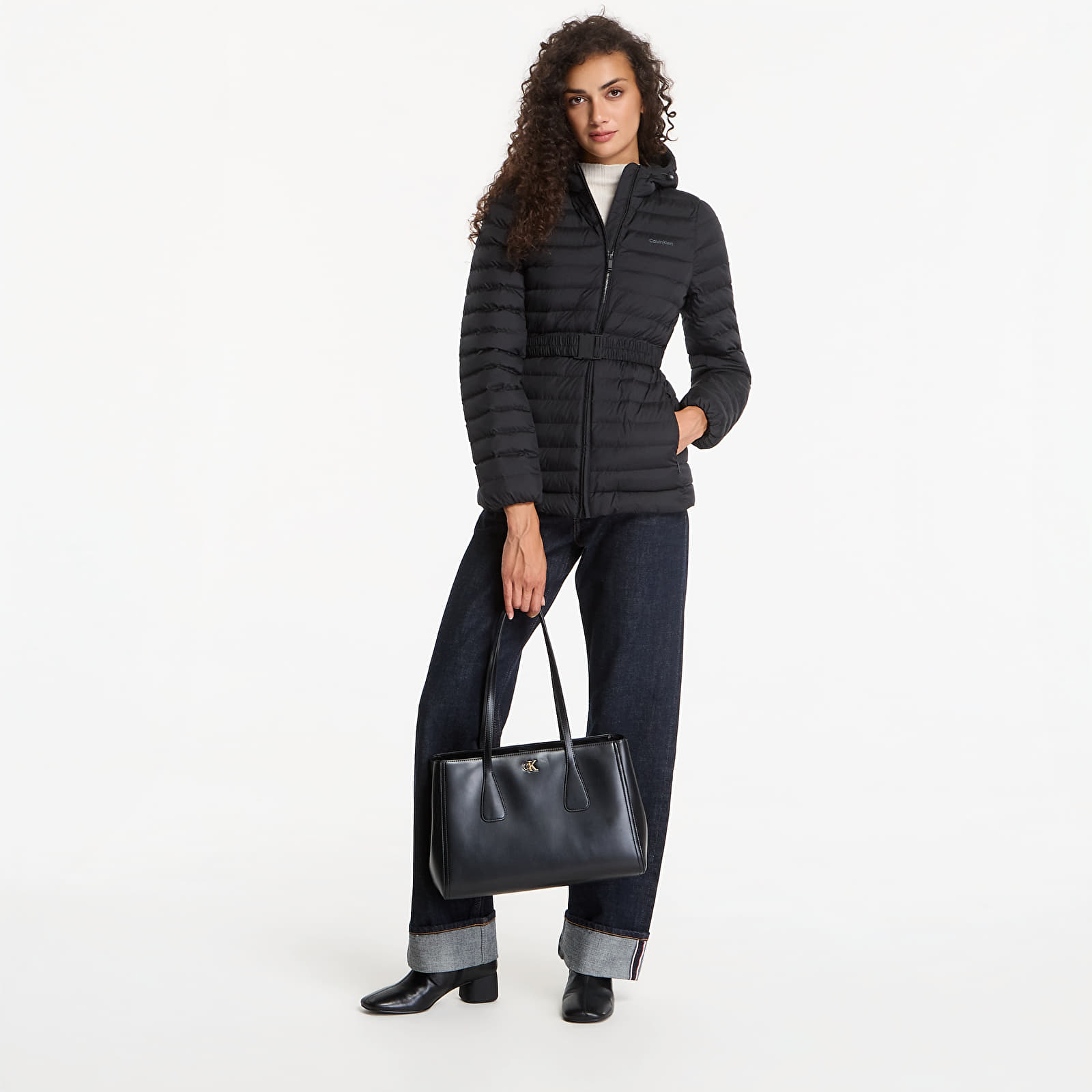Naiste jakid Calvin Klein Ulw Belted Puffer Jacket Black