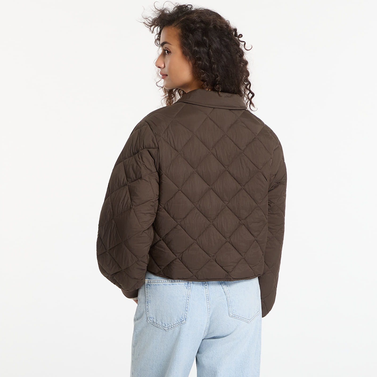 Women's jackets Calvin Klein Jeans Ulw Short Seasonal Quilted Liner Jacket Dark Coffee