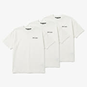 Palm Angels Classic Logo 3-pack Tee Off White/ Black
