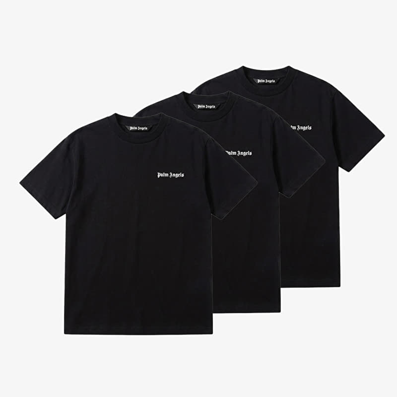 Camiseta Palm Angels Classic Logo 3-pack Tee Black/ Off White