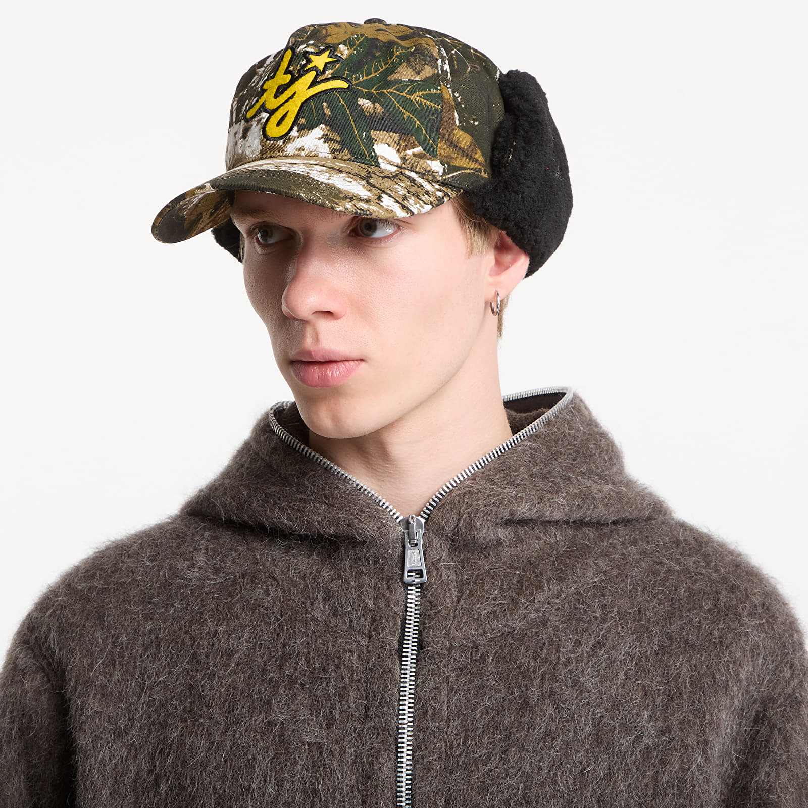 Caps TwoJeys TJ Initials Camo Earflap Green