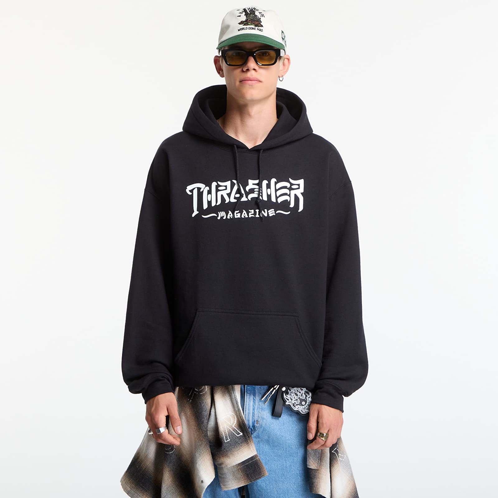 Регланы и толстовки Thrasher Thrash & Destroy Hoodie Black
