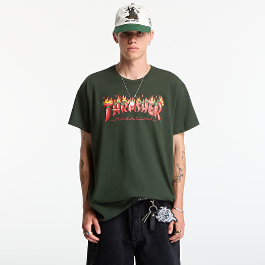 Thrasher Fuego T-Shirt Green