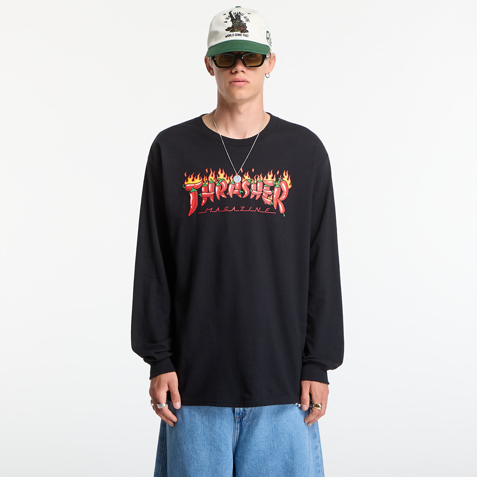 Футболки Thrasher Fuego Longsleeve Black