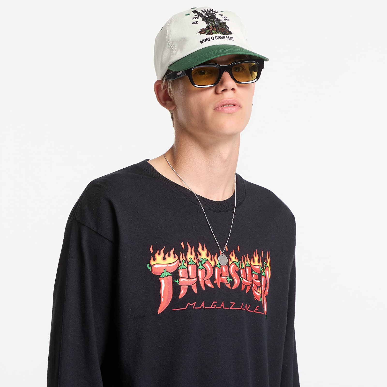 Футболки Thrasher Fuego Longsleeve Black