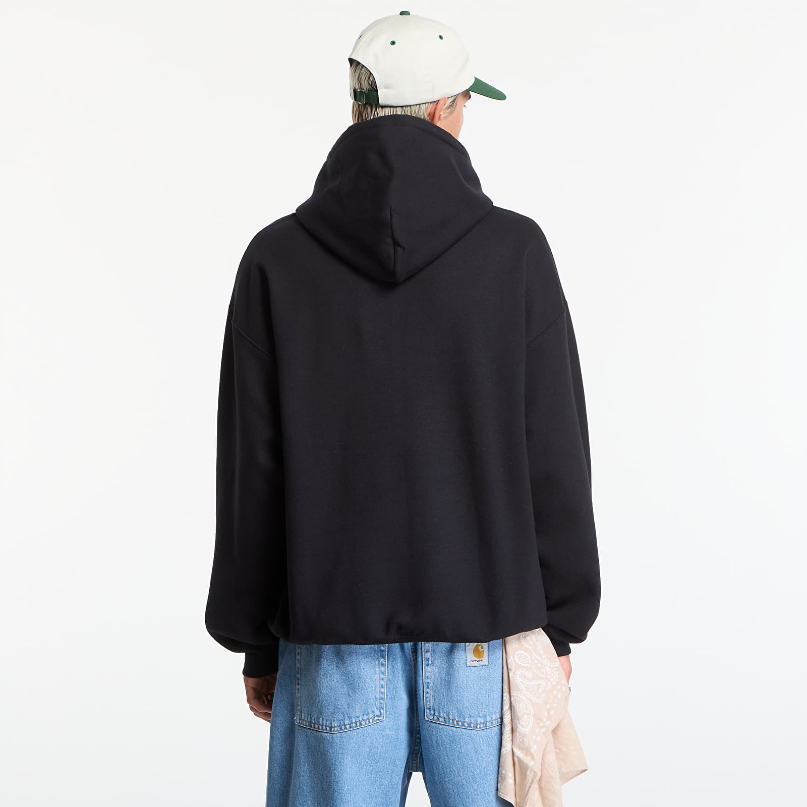 Mikiny Thrasher Fuego Hoodie Black