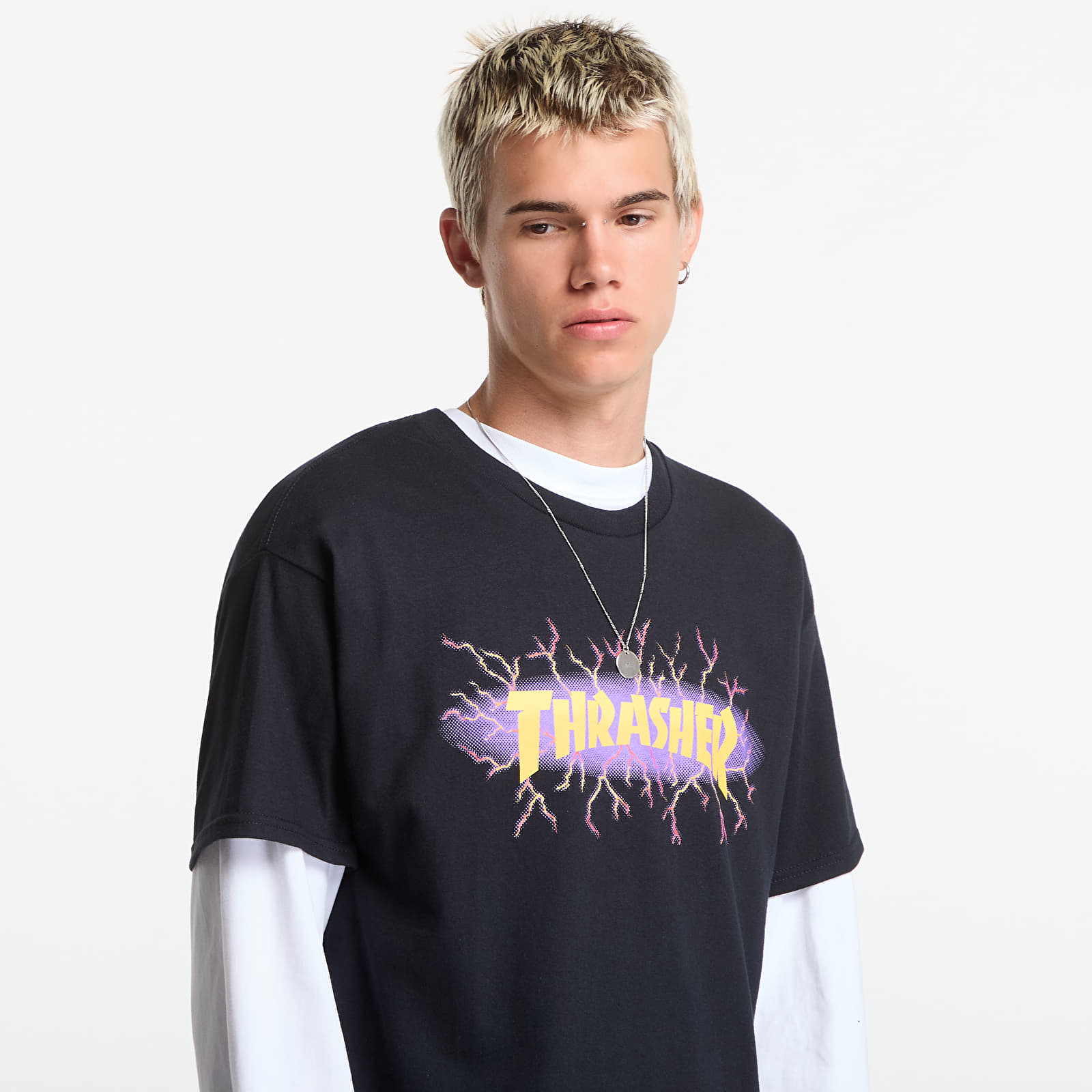 T-shirts Thrasher Lightning T-Shirt Black