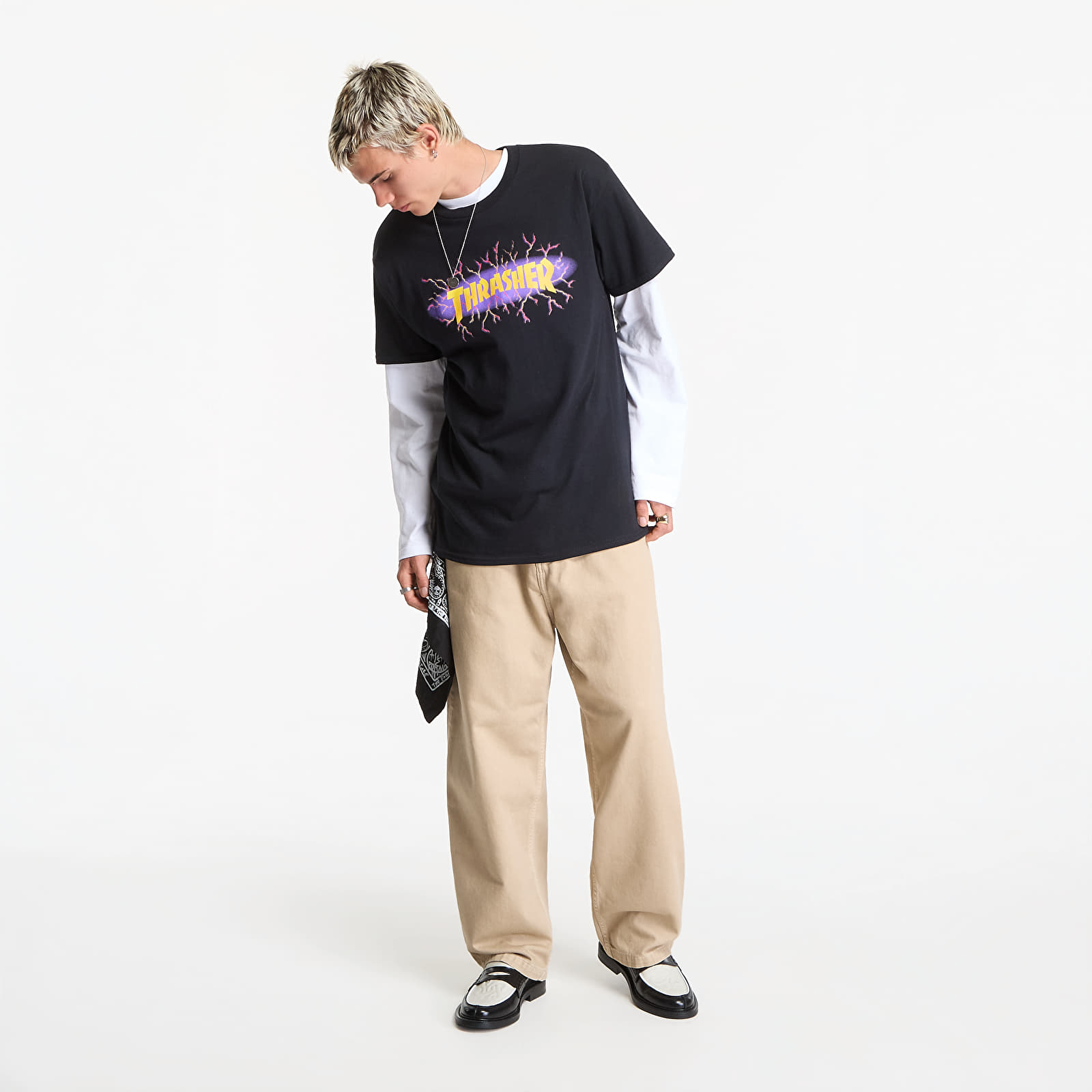 T-shirts Thrasher Lightning T-Shirt Black