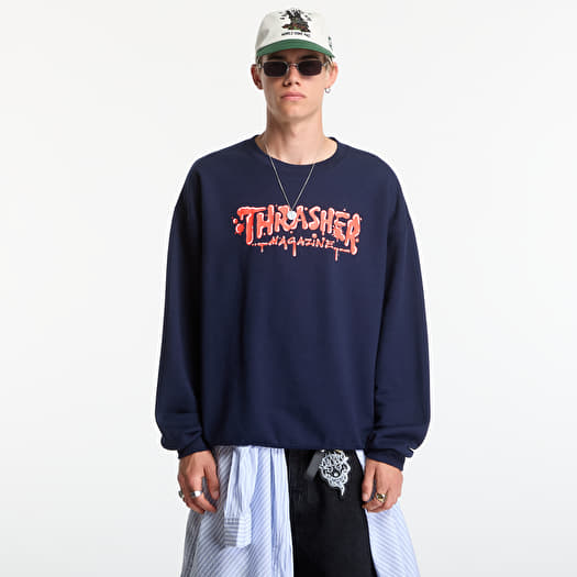 Толстовка Thrasher Wet Paint Crewneck Blue