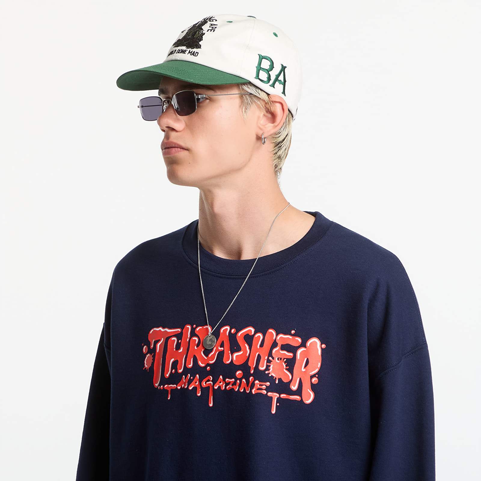 Kapucnis pulóverek és pulcsik Thrasher Wet Paint Crewneck Blue