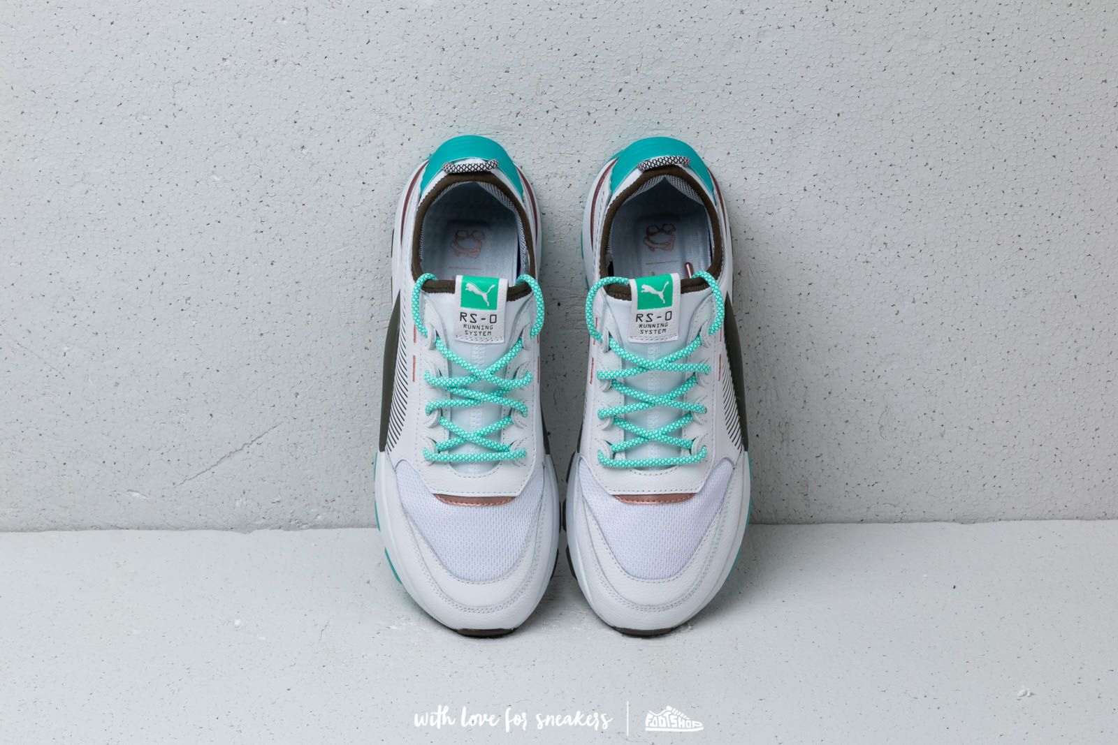 Men s shoes Puma RS 0 x Emory Jones Puma White Biscay Green Footshop
