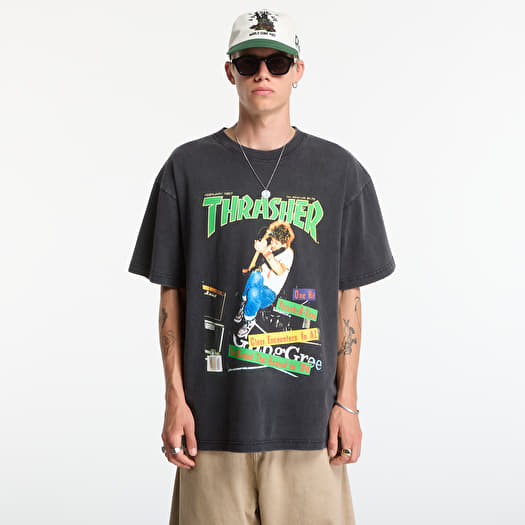 Marškinėliai Thrasher February 1987 Vintage T-Shirt Black