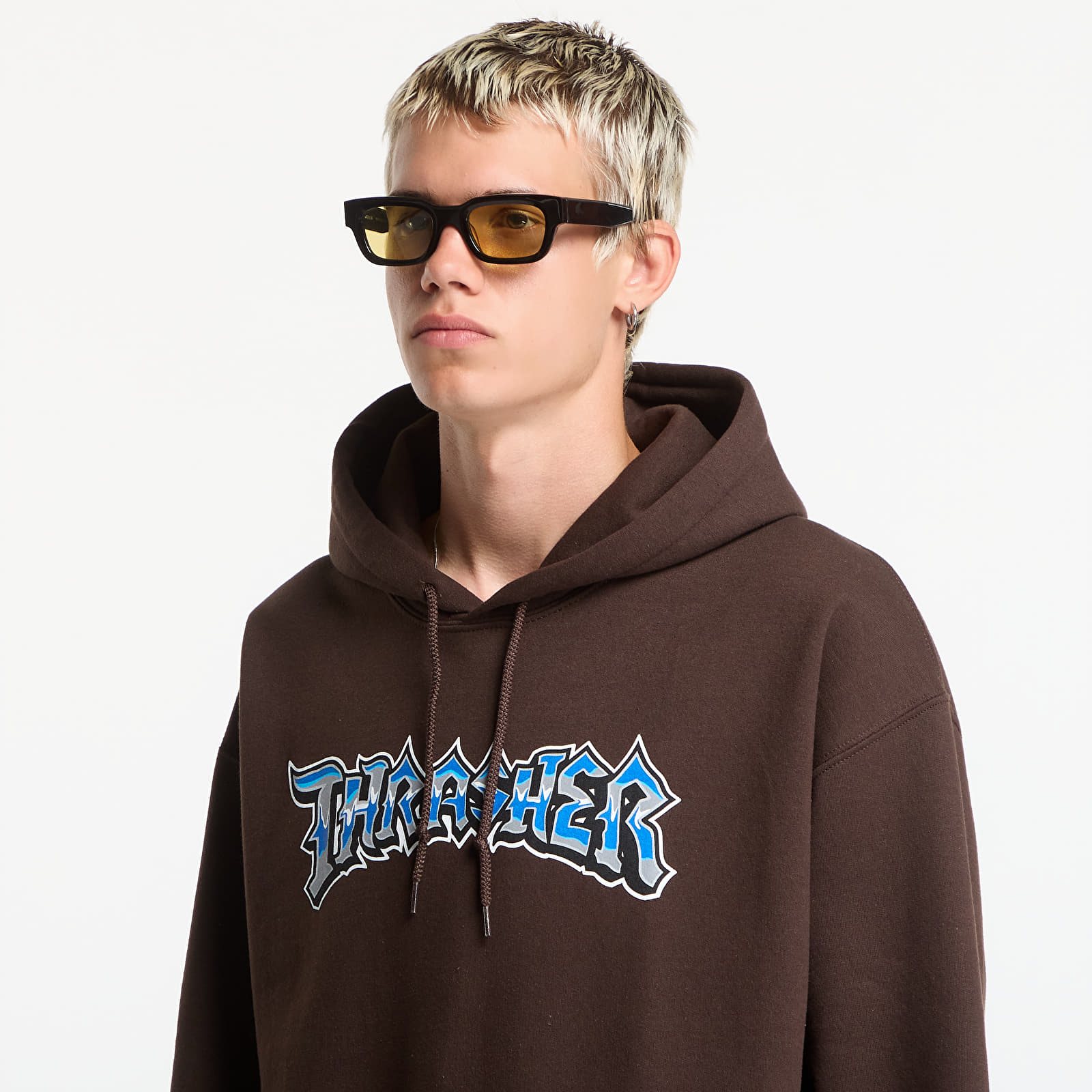 Hoodies and sweatshirts  Thrasher Cruisin' Hoodie Brown