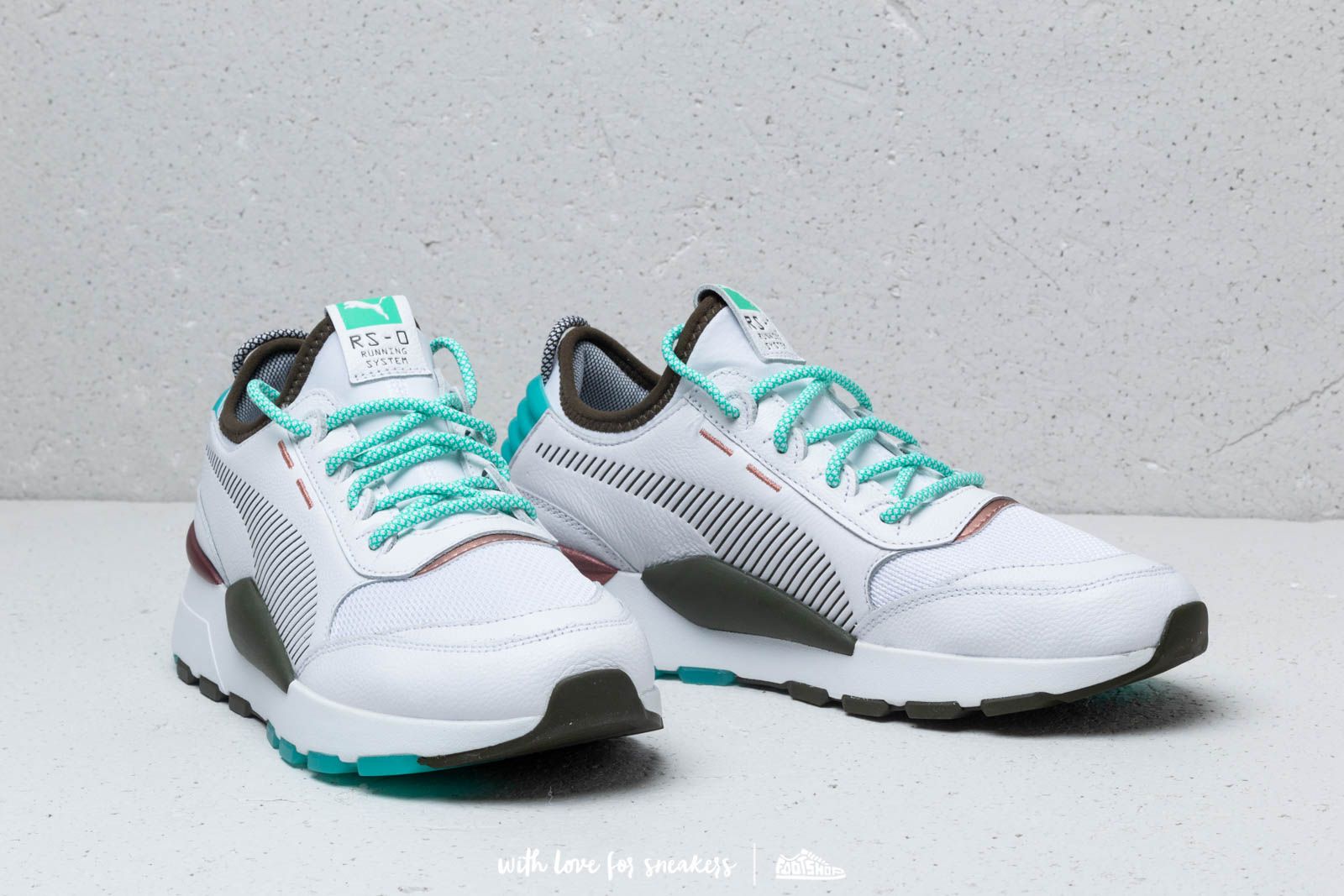 Chaussures et baskets homme Puma RS 0 x Emory Jones Puma White Biscay Green Footshop