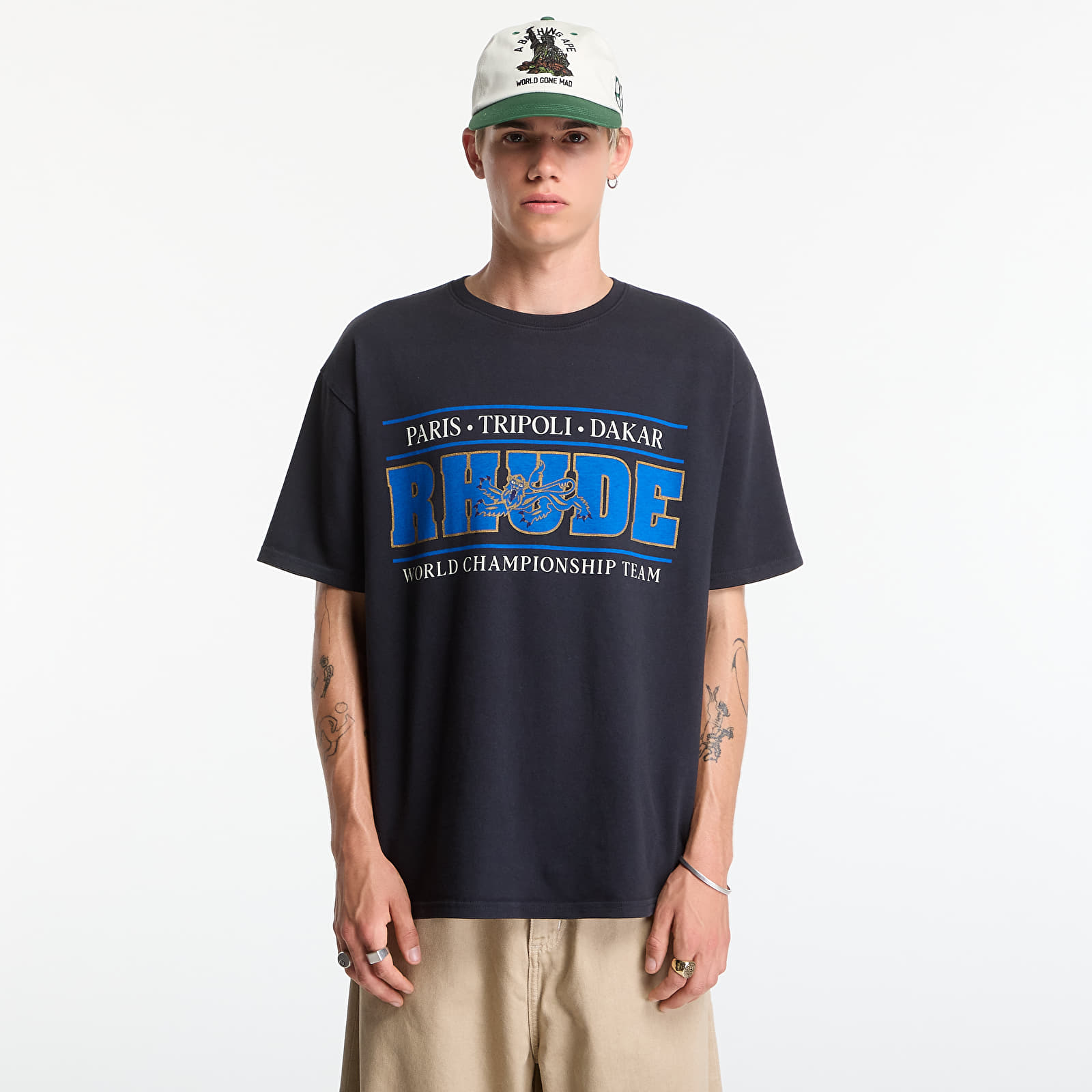 Чоловічі футболки Rhude Chrono Tee Vintage Black/ Blue