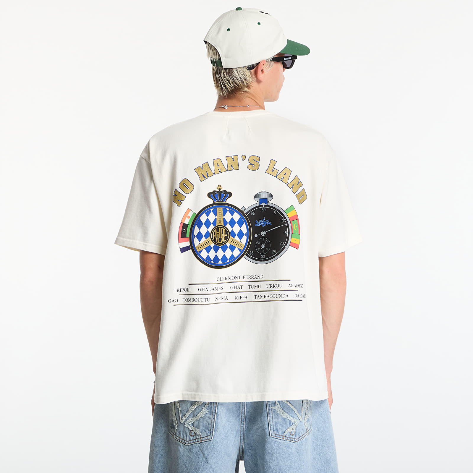 Men's T-shirts Rhude Chrono Tee Vintage White/ Blue