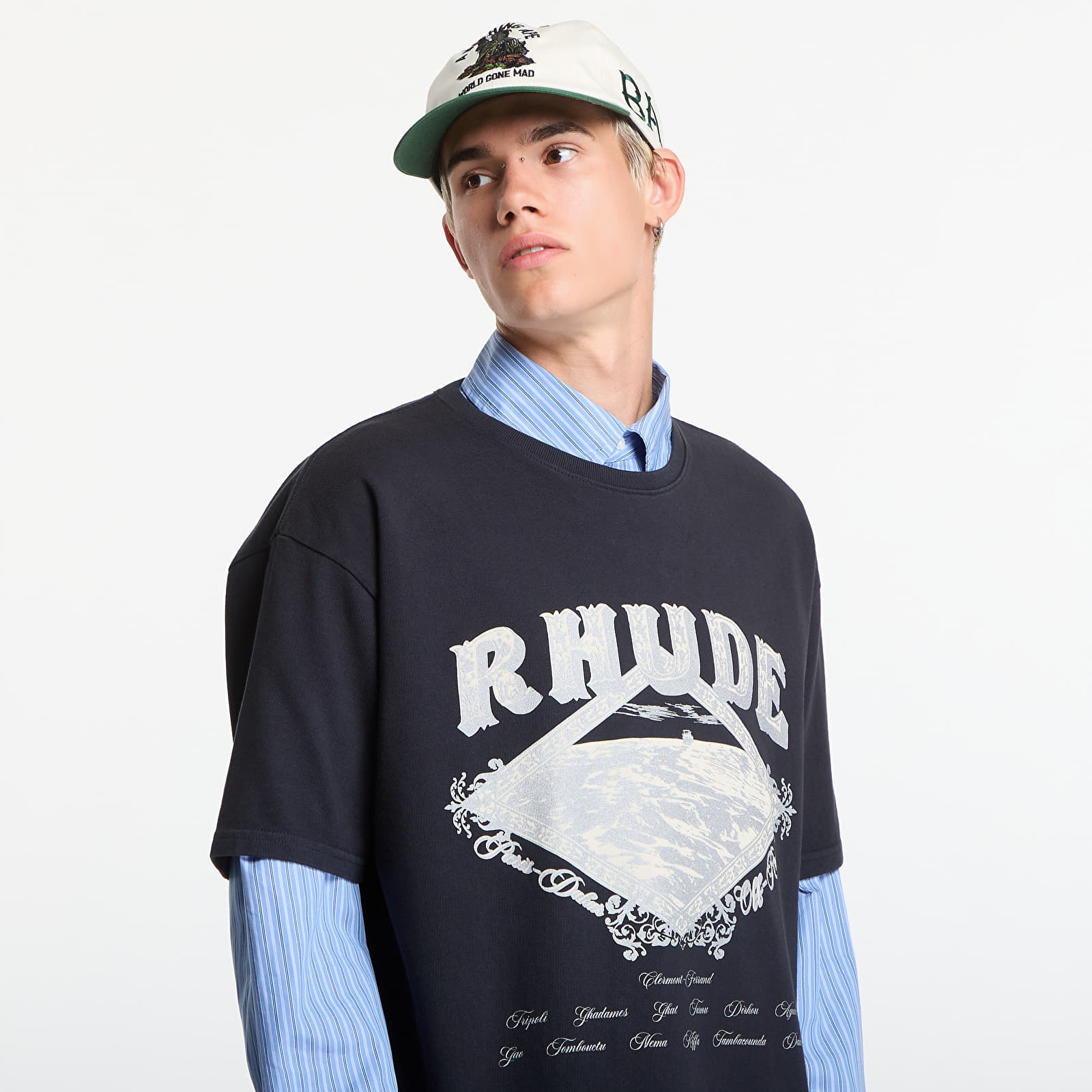Футболки Rhude Dakar Convoy Tee Vintage Black/ Silver