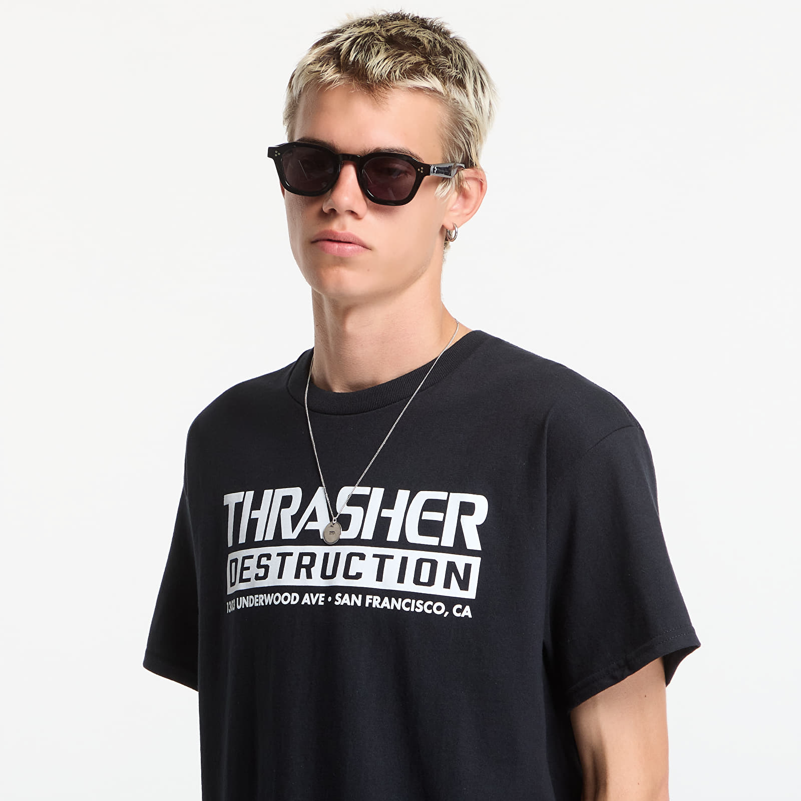 T-skjorter Thrasher Destruction T-Shirt Black