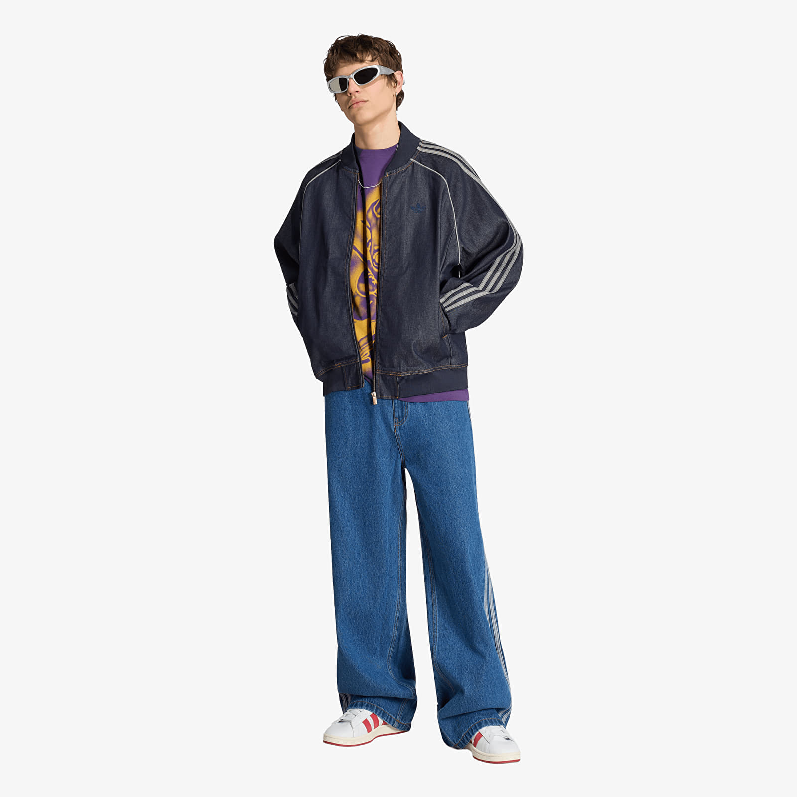 Jackets adidas SST Adicolor Denim Tracktop Indigo Denim