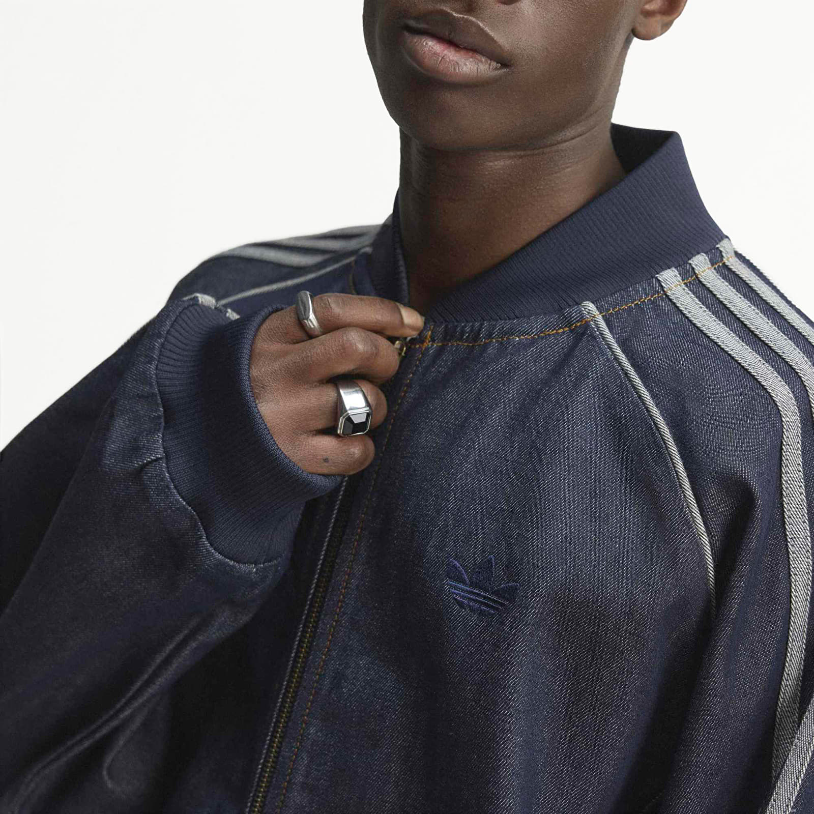 Jackets adidas SST Adicolor Denim Tracktop Indigo Denim