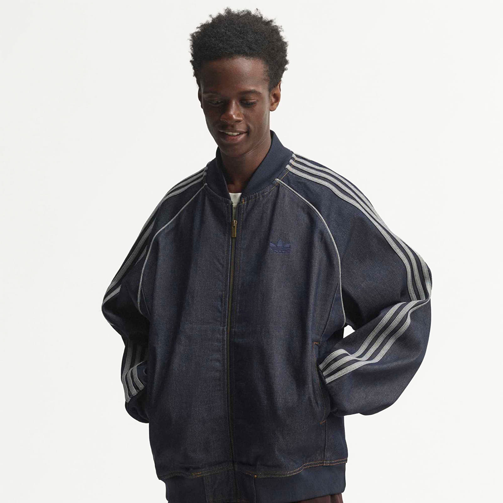 Jackets adidas SST Adicolor Denim Tracktop Indigo Denim