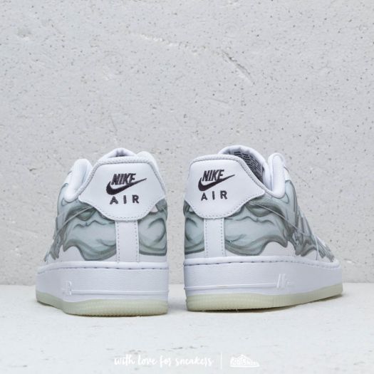Men s shoes Nike Air Force 1 07 Skeleton QS White White White Footshop