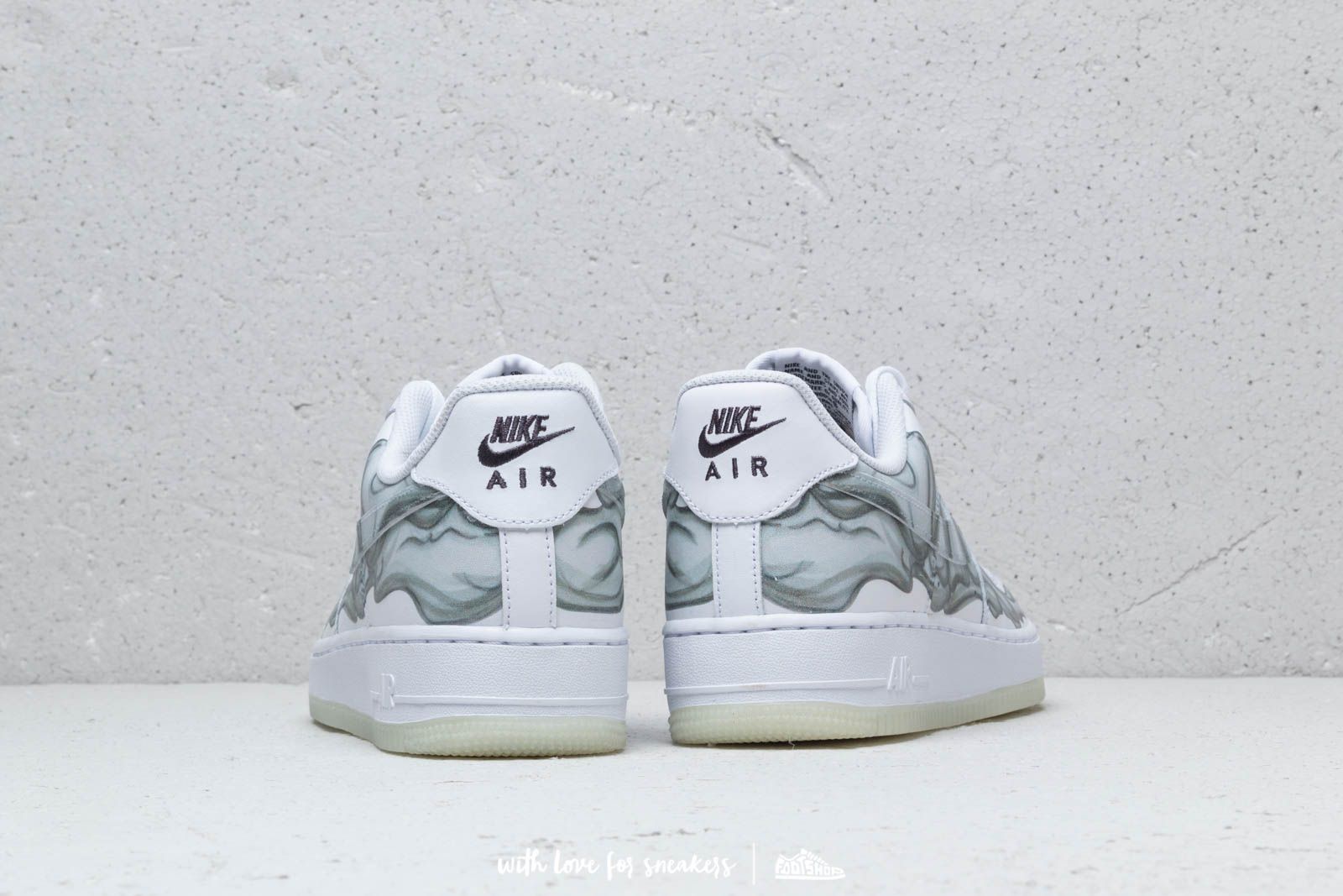 Nike air force 1 top '07 skeleton qs white