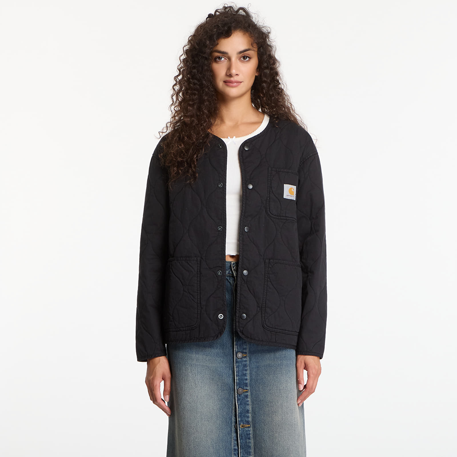 Мъжки якета Carhartt WIP Skyton Liner Black