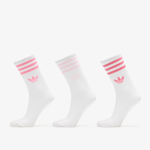 Zoknik adidas 3-Stripes Crew Socks 3-Pack Bliss Pink/ Clear Pink/ Pink Fusion