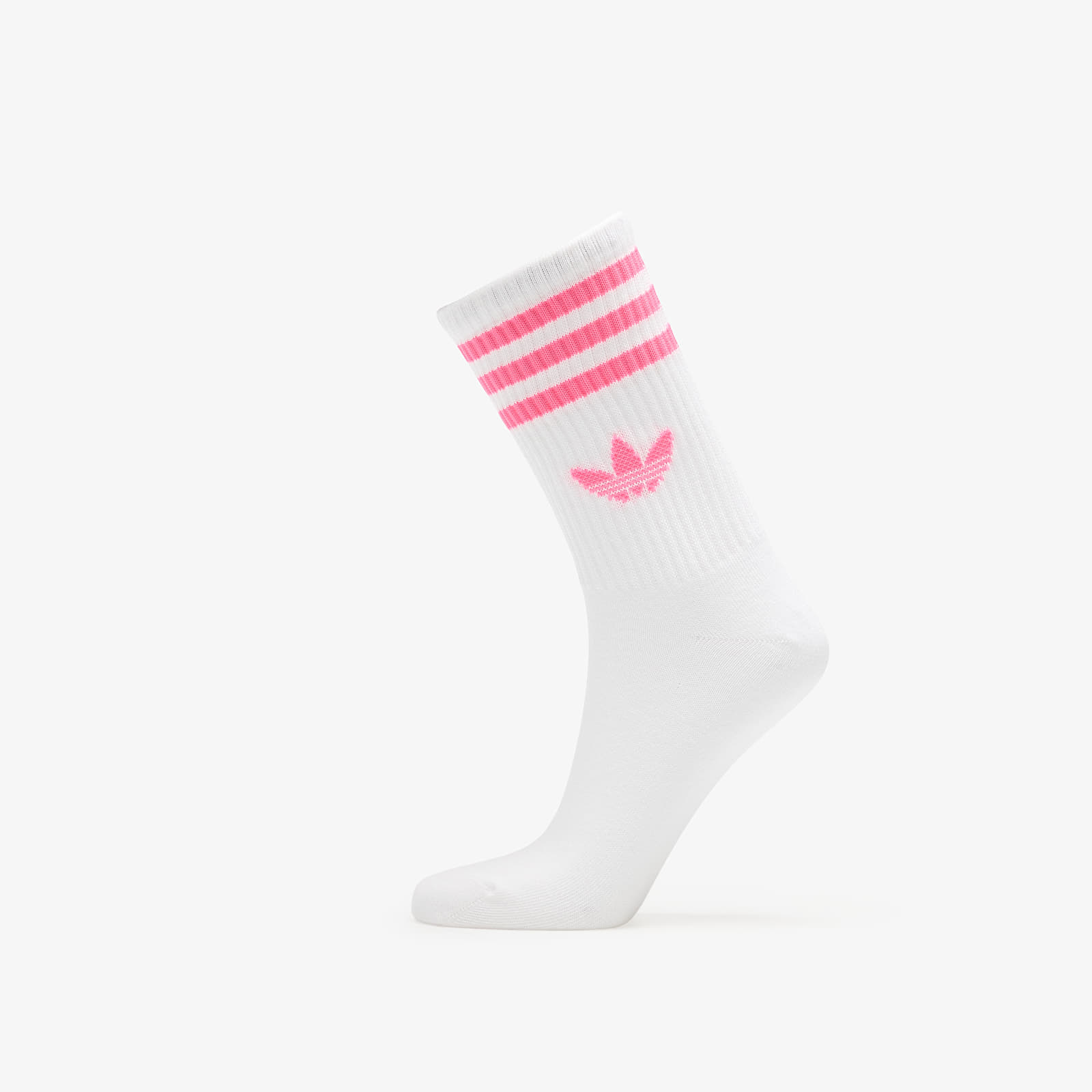 Sokker adidas 3-Stripes Crew Socks 3-Pack White/ Lucid Pink/ Preloved Scarlet