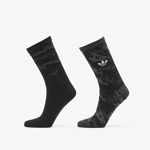 Zoknik adidas Camo Crew Sock 2-Pack Carbon/ Black
