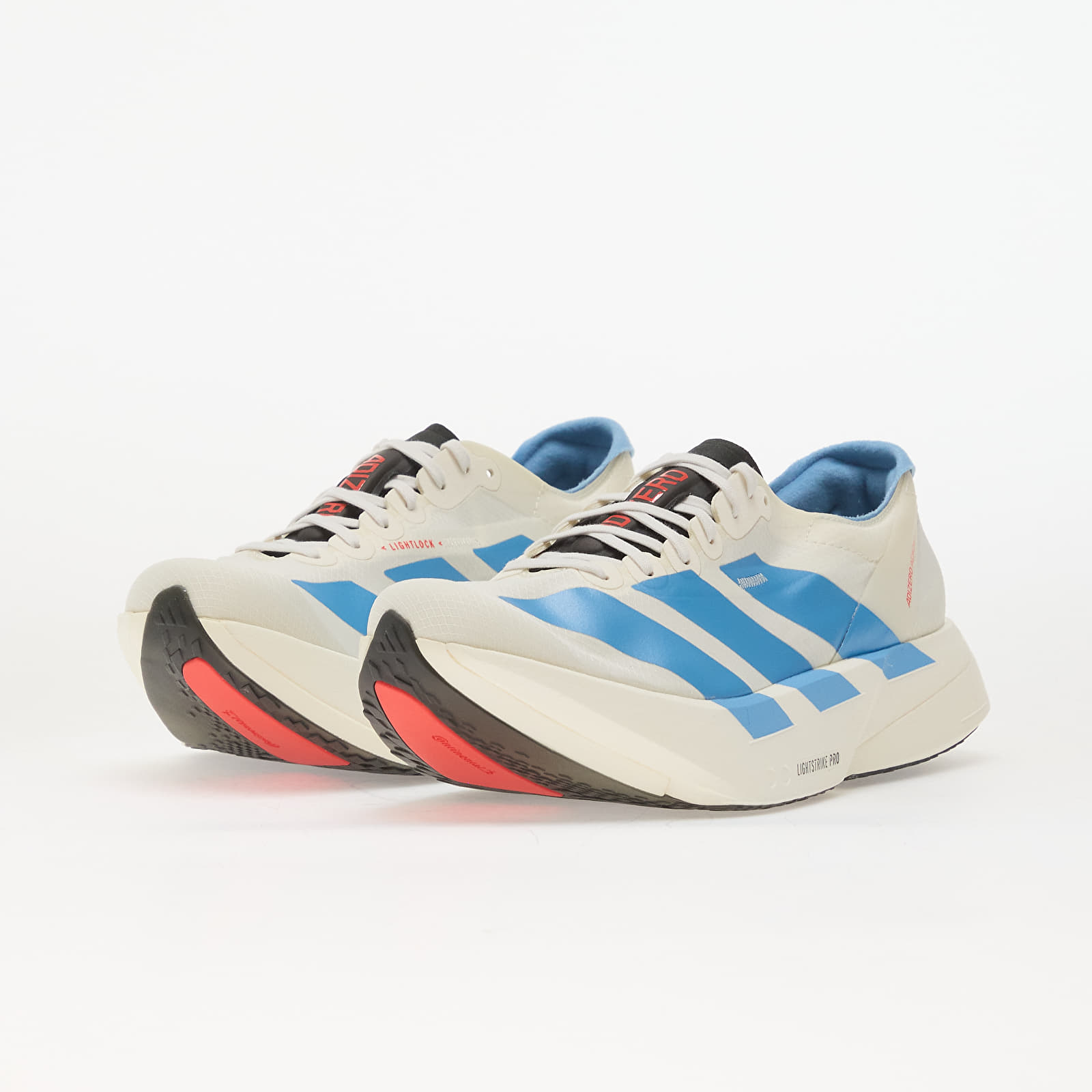 Chaussures et baskets homme adidas ADIZERO Adios Pro 4 Running Off White/ Light Blue/ Bright Red