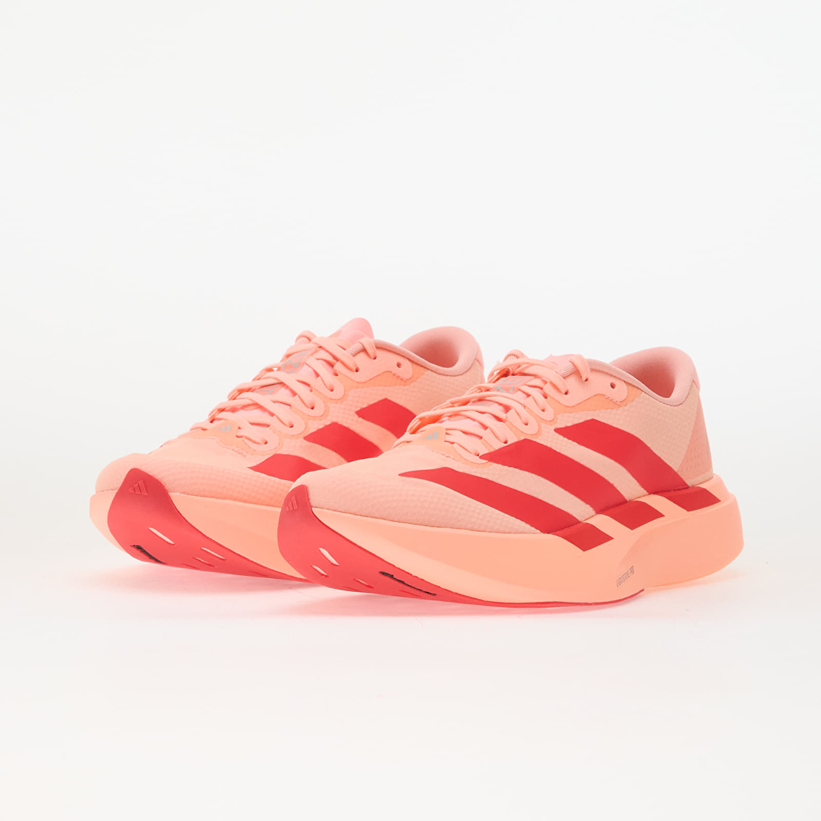 Women's shoes adidas ADIZERO EVO SL Woven LIGHTSTRIKEPRO Running Frozen Turbo/ Lucid Red/ Silver Met.