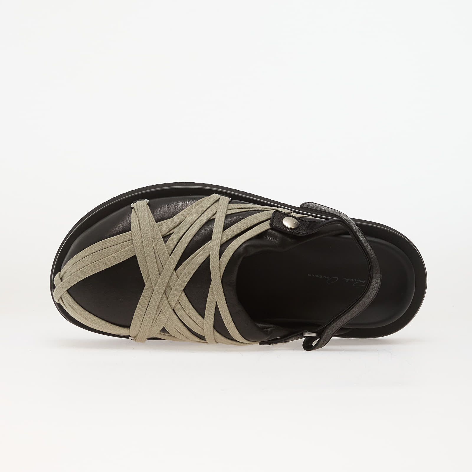Men´s sandals Rick Owens Leather Padded Sandals - Padded Megalace Platform Black/ Pearl