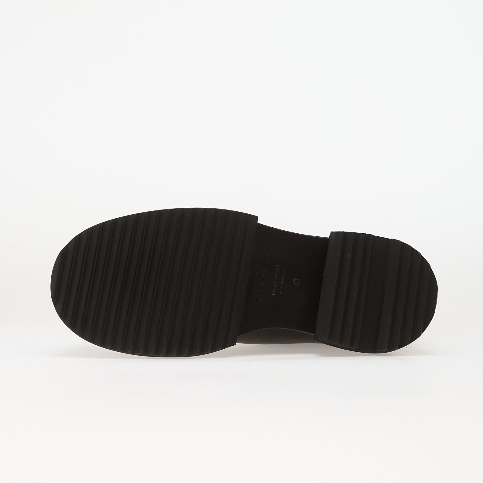 Scarpe uomo Rick Owens Leather Boots - Beatle Gabe Black